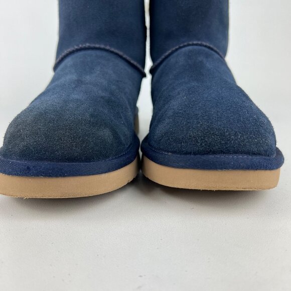 Koolaburra Womens Remley Mini Blue Suede Ankle Boot Winter Snow 1105809 size 7 - Picture 6 of 16